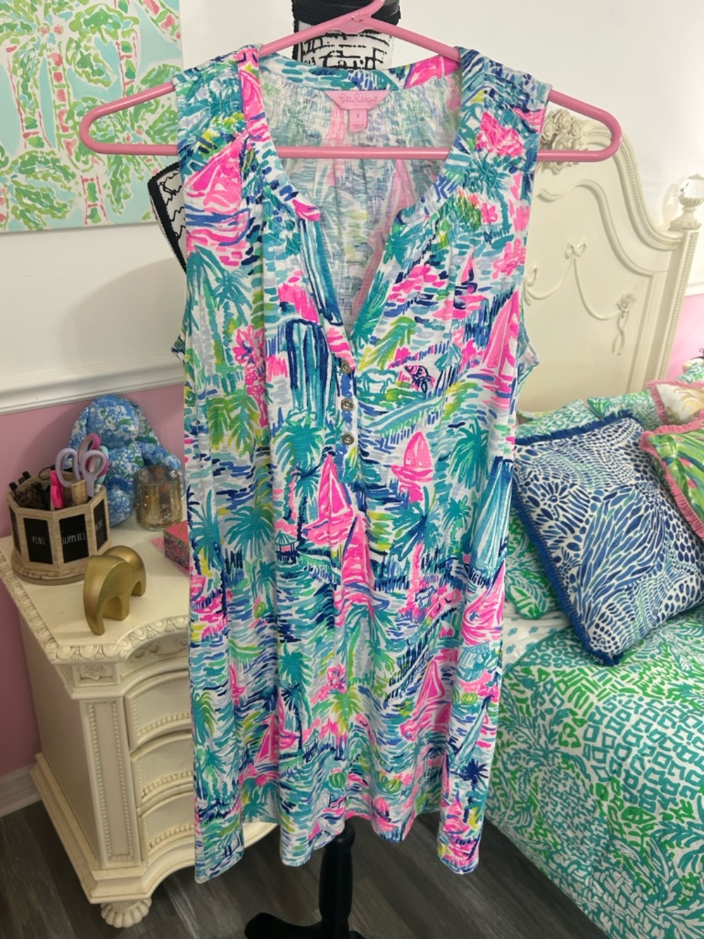 Women’s Lilly Pulitzer Essie shift dress, Size Small - Picture 2 of 9